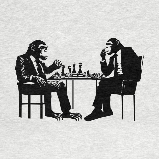 monkeys PLAY CHESS by lkn